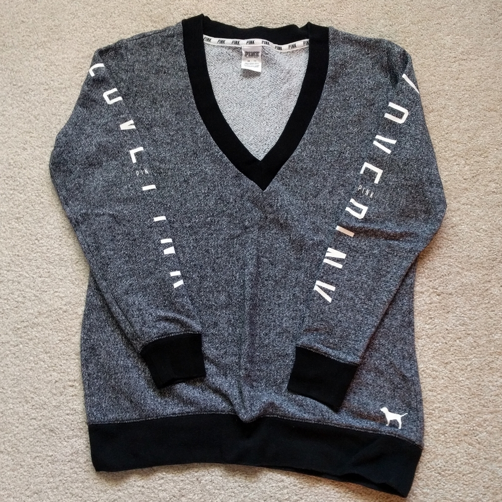 Victoria's Secret Pink v-neck sweatshirt, x-small
